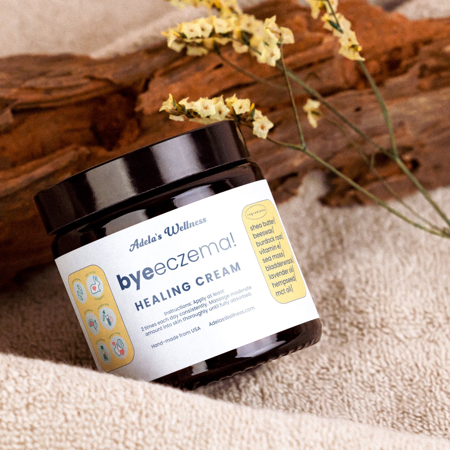 ¡Adiós eczema! Ungüento curativo natural y orgánico.